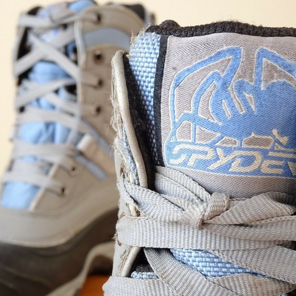 Spyder Squaw Winter Snow Boots Ladies/teen Hiking Size US 8 Black/gray/blue - Picture 4 of 12